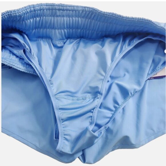 MEMBER’S MARK ACTIVE SHORTS WOMEN XXL BLUE 4-WAY STRETCH LINED POCKETS - Picture 4 of 9